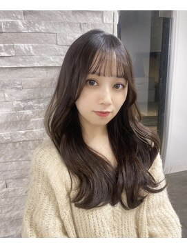 アム 表参道(am) ぱっつん前髪【縮毛矯正/小顔前髪/髪質改善/レイヤー】