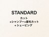 新規限定【STANDARD】カット(炭酸泉シャンプー付)+SV(シェービング) 6600円