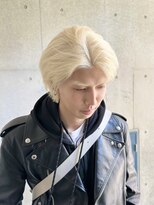 ヲタク(wotaku.)&nbsp;メンズホワイトブロンド前下がりマッシュ抜きっぱなしブリーチ