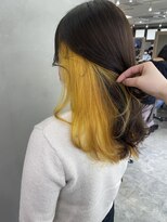 アクト(ACT)&nbsp;イヤリングカラー/インナーカラー/イエロー/黄色/推しカラー