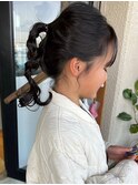 ヘアアレンジ/一つ結び