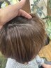 【初回限定】カット+白髪ぼかしハイライトカラー(ケアブリーチ)4種のトリート