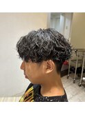 メンズカット&波巻きパーマ