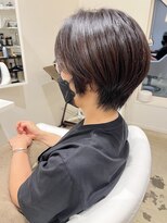 ヘアーデェカラー(hair de KOLOR) 【つくば】大人ショートヘア／秋色ココアブラウン30代40代50代