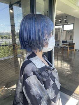 ザ オーダー(THE ORDER) アンブレラカラー/インナーカラー/青髪/寒色/名古屋/デザイン