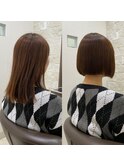 【大島】メテオストレート　縮毛矯正　切りっぱなしボブ　草加