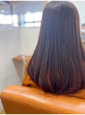艶感のある暖色裾カラー【松山美容室】