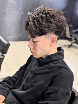 アウル 心斎橋(owl) センターパート/フェザーパーマ/フェザーショート/メンズパーマ