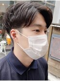 心斎橋センターパートニュアンスパーマフェザーショート緩め◎