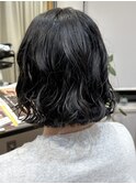 緩めボブパーマ