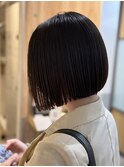 ミニボブ×髪質改善ストレート