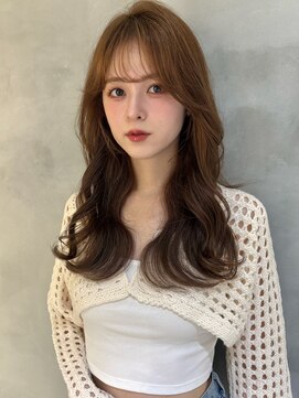 アンフィニー 仙台(ANFINI) 仙台髪質改善縮毛矯正韓国レイヤーカット前髪暗めカラー顔周り