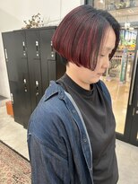 リンダ(LINDA)&nbsp;ボルドー/アンブレラカラー/デザインカラー[札幌美容室LINDA]