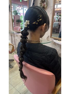 大人かわいいヘアアレンジ20代30代40代☆髪質改善【Pink】