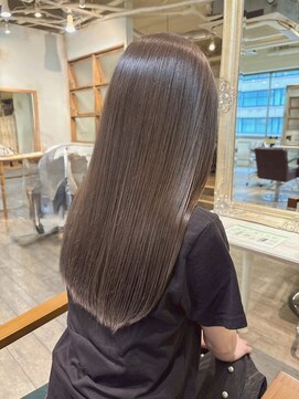 艶髪/髪質改善/ストレート/艶髪/絹髪/美髪