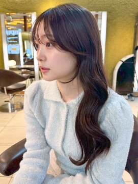 ビーチ(BEACH) 大人ガーリー似合わせカット ミディアムレイヤーカット 韓国