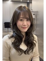 ハイフン 伊勢崎(hyphen)&nbsp;ハッシュカット/ブリーチ無しダブルカラー/トリートメント