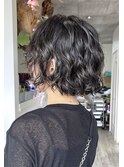『オイルとバーム仕上げの』ボブパーマ'26