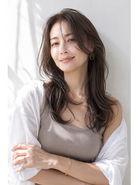 アッシュ 学芸大学店(Ash) ロング/大人女性/グレージュ/髪質改善カラー/白髪ぼかし/脱白髪