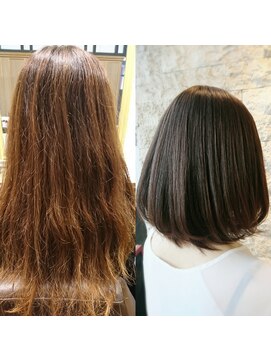 ウノプリール 京橋店(uno pulir) シルキーストレートボブ