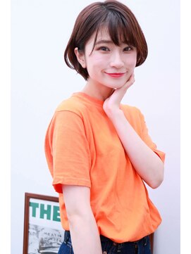 ドロップ(drop) アレンジ自在、耳かけショートボブ【表参道/青山drop】