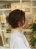 ショートスタイル　インナーカラー