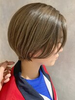 アイディール(:ideal)&nbsp;20代30代☆ブリーチ1回シナモンベージュ&丸みシルエットショート