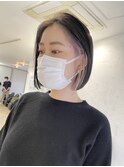 ダブルカラーケアブリーチインナーカラーイルミナカラーミニボブ