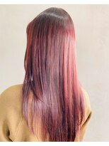 テトヘアー(teto hair)&nbsp;ピンク　レッド　ロング　カラー