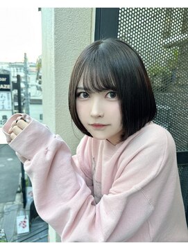 サロンドミルク 原宿(salon de MiLK) 【salon de MiLK原宿】スタイリッシュショートミディアムボブ