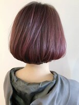 リコ(LIKO)&nbsp;大人可愛いシンプルボブ☆お手入れ簡単/明るい白髪染め/大人ボブ