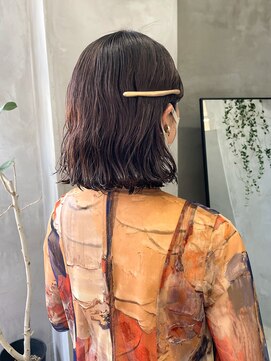 テトヘアー(teto hair) ワンレングス ウェーブ パーマヘア ウェットヘア ボブ