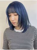ケアブリーチ1回ブルージュバレイヤージュ