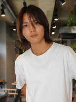 メンズボブミディアムストレートパーマ（表参道原宿）