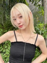 クオン 今泉(quon)&nbsp;【RYUYA】レイヤーカット×ブロンドヘア