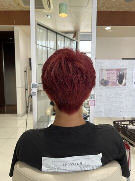 レイフィールド 岐阜茜部店 ショート×ワインレッド