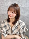 ベージュ 透明感カラー &nbsp;インナーカラー 髪質改善　千種　