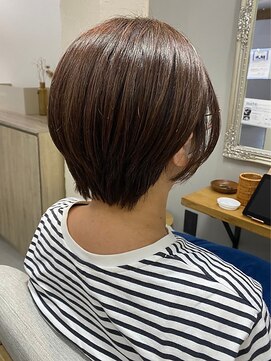 サロン LH(salon LH) ハンサムショートボブ/ブラウン