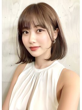 ブロウ ネックス ザ サロン 表参道(VLOW nex the salon) 【vlow style#55】丸みロブ vlow 表参道 韓国 髪質改善
