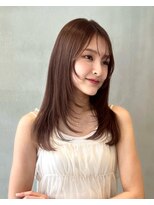 ニコ トウキョウ ヨコハマ(nico)&nbsp;レイヤーカット/デザインカラー/ウェットヘア/オリーブベージュ