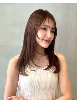 ニコ トウキョウ ヨコハマ(nico) レイヤーカット/デザインカラー/ウェットヘア/オリーブベージュ