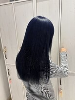 リー 梅田(Lee)&nbsp;ブリーチ1回/ネイビーブルー/暗めカラー/色持ちカラー/寒色