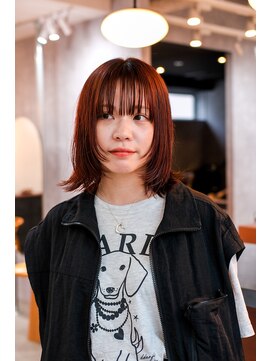 ベンジー 名駅店(benji) 顔周りレイヤー　ブラウンオレンジ