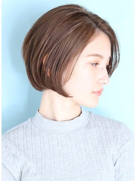 インセプション 銀座(INCEPTION) ショート・ボブ/白髪ぼかし/ハイライト/絶壁解消/30代/40代/50代