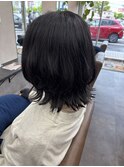 外ハネパーマ