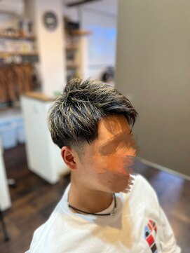 メンズ ヘアー ジーズ(Men's hair G's) ローフェード×メッシュ