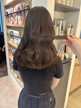 ユーフォリア 青山(Euphoria) 【担当きょうこ】髪質改善カラーショコラアッシュ艶感ミディ