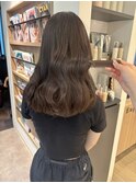 【担当きょうこ】髪質改善カラーショコラアッシュ艶感ミディ