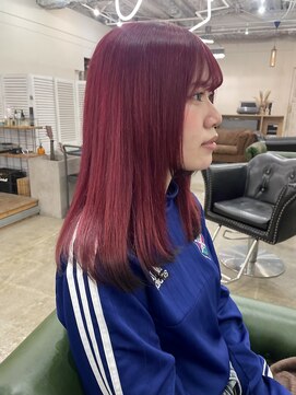 エシカ(ethica) 【ethica_南船場】ワインレッド×Blackエンドカラー