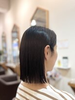 フリージア(freesia)&nbsp;切りっぱなしボブ/黒髪スタイル/髪質改善トリートメント